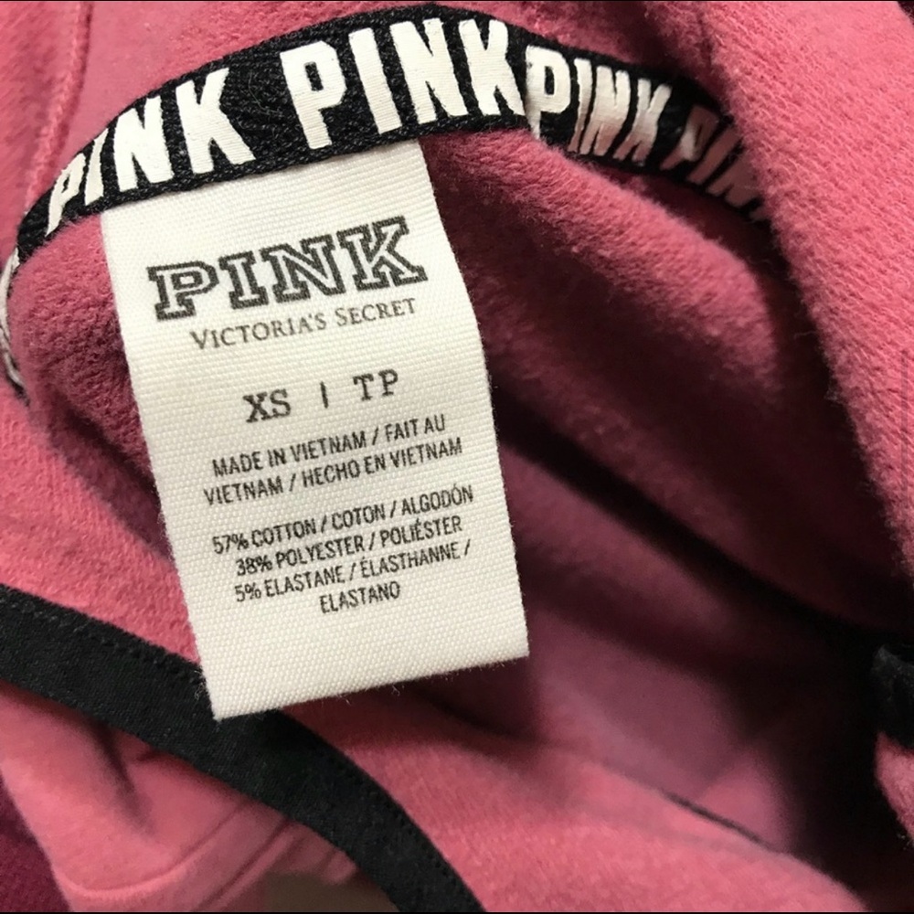PINK Victoria’s Secret Pink Old Rose Full Zip Jacket Size XS - Picture 8 of 8